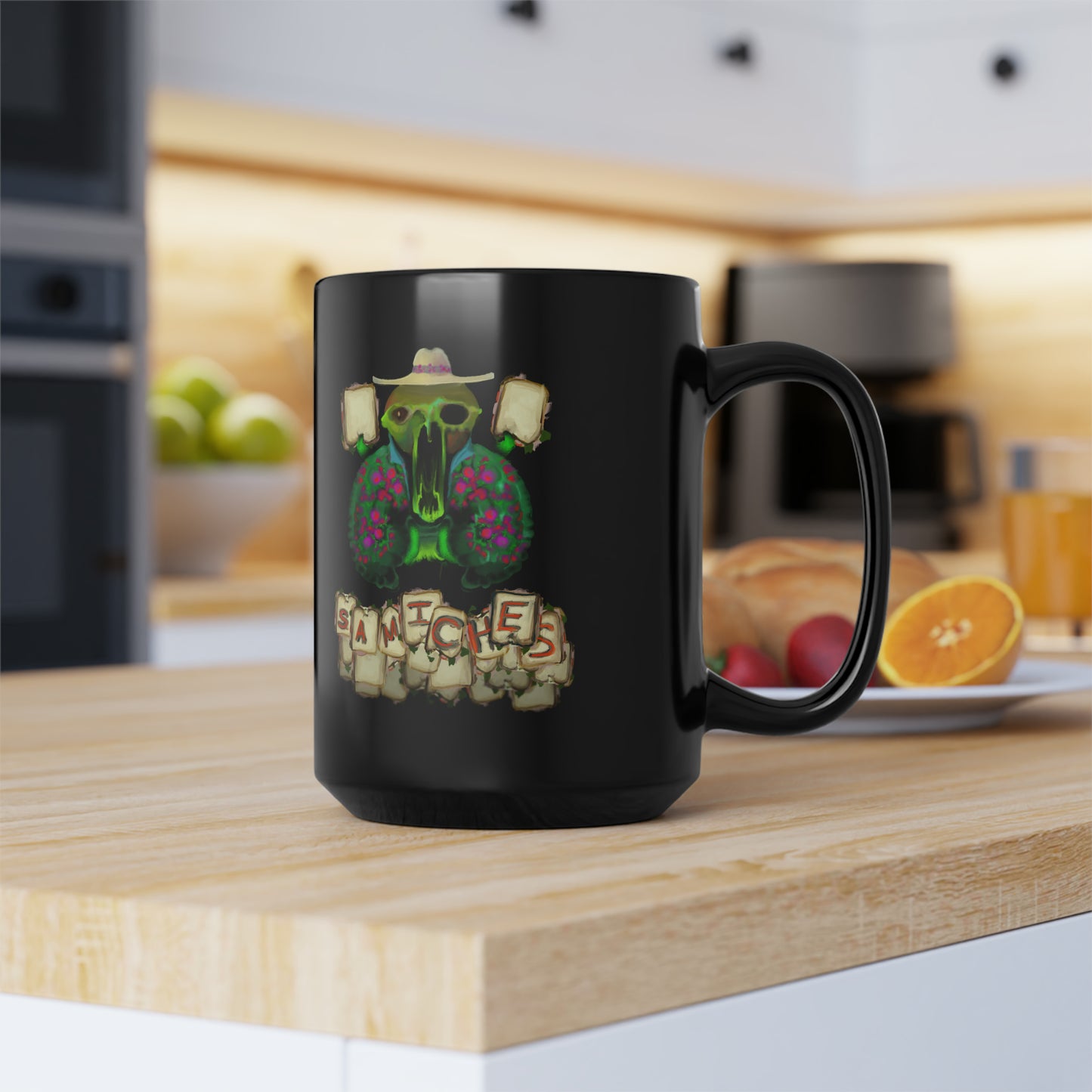 Samiches! Black Mug, 15oz