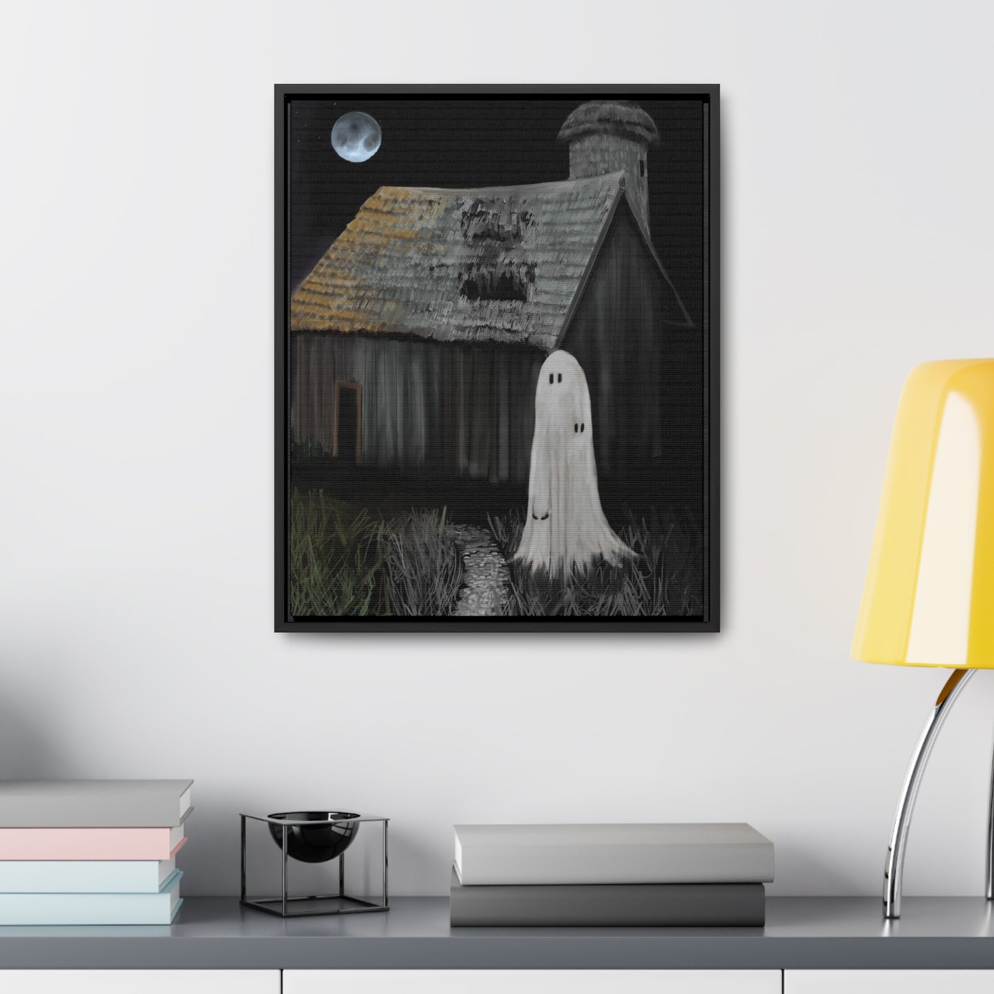 Haunted Barn Gallery Canvas Wrap, Vertical Frame