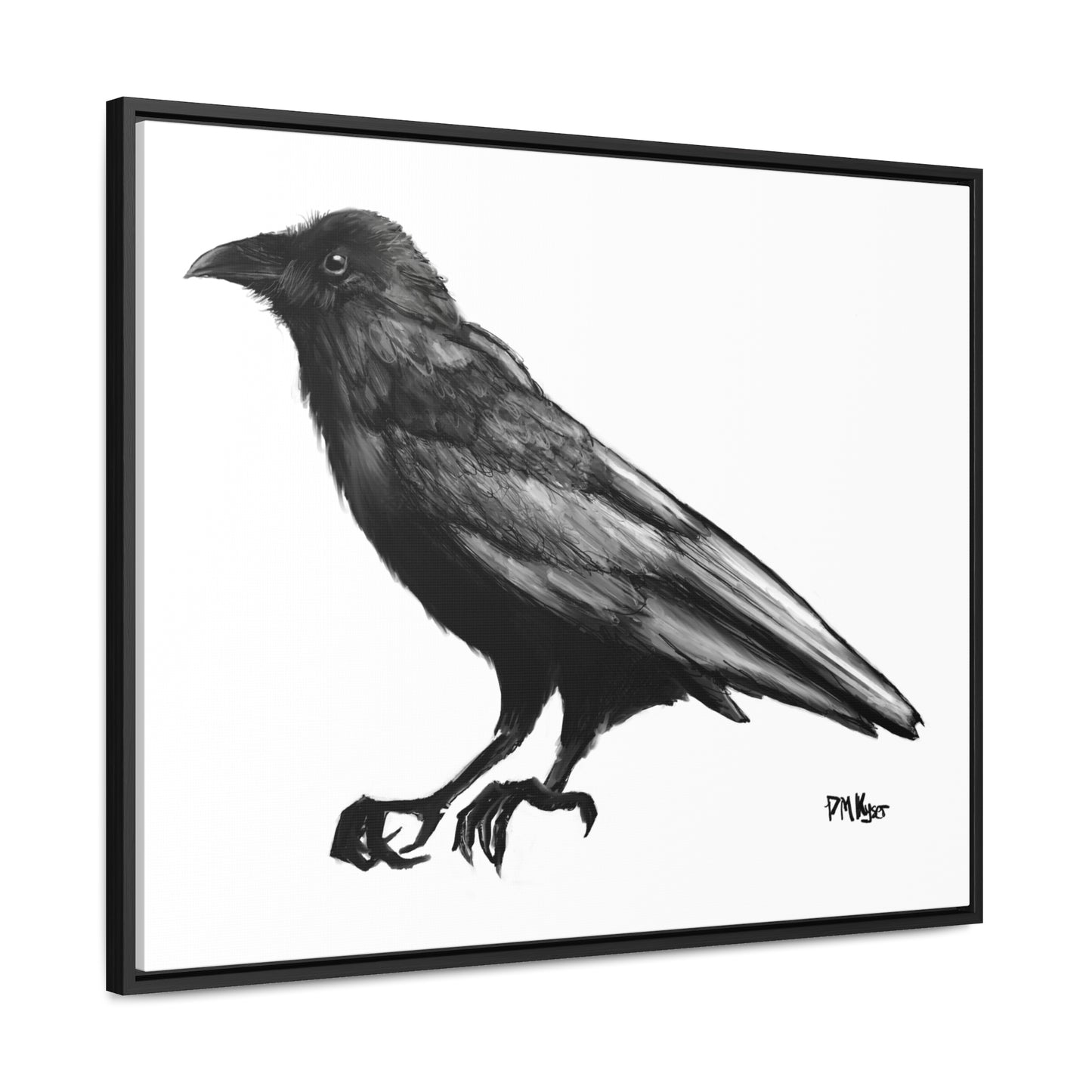 Raven Gallery Canvas Wrap, Horizontal Frame