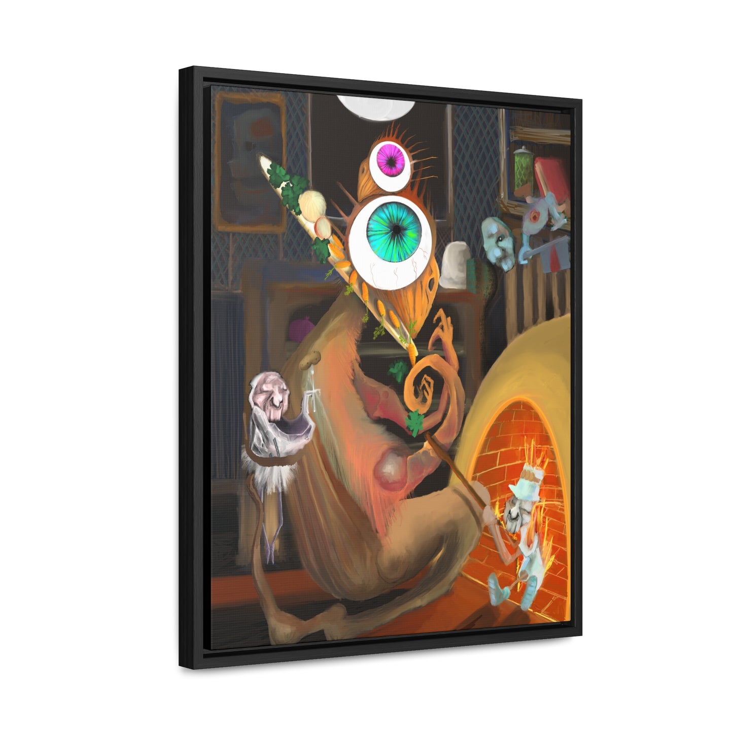 Bird Banquet Framed Gallery Canvas Wrap