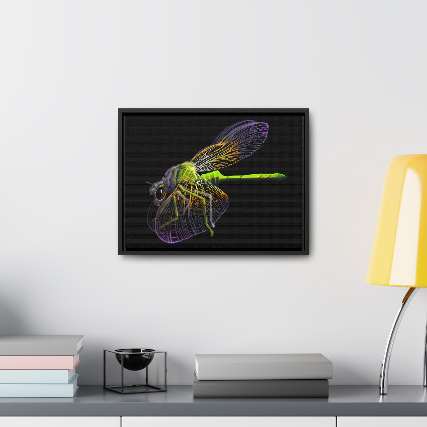 Dragonfly Gallery Canvas Wrap, Horizontal Frame