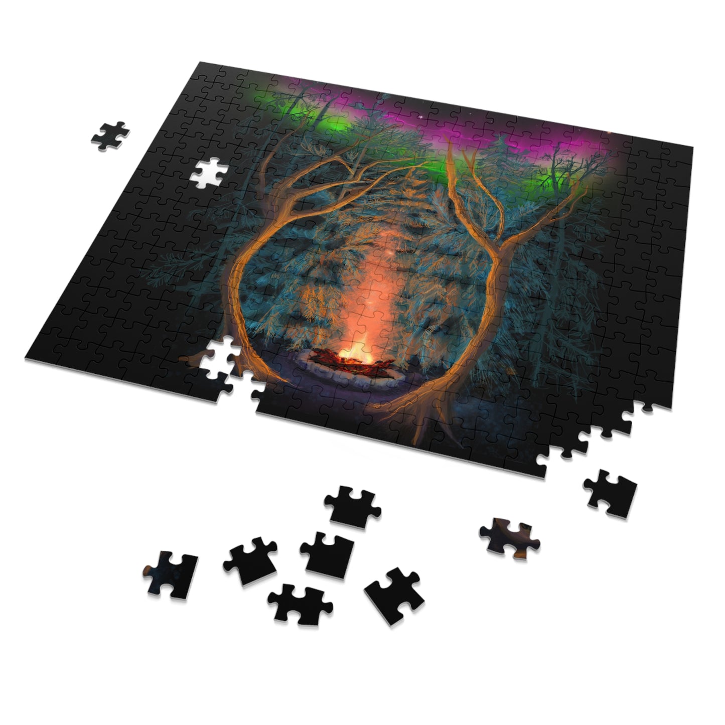 Northwoods Campfire Jigsaw Puzzle (110, 252, 500,1000-Piece)