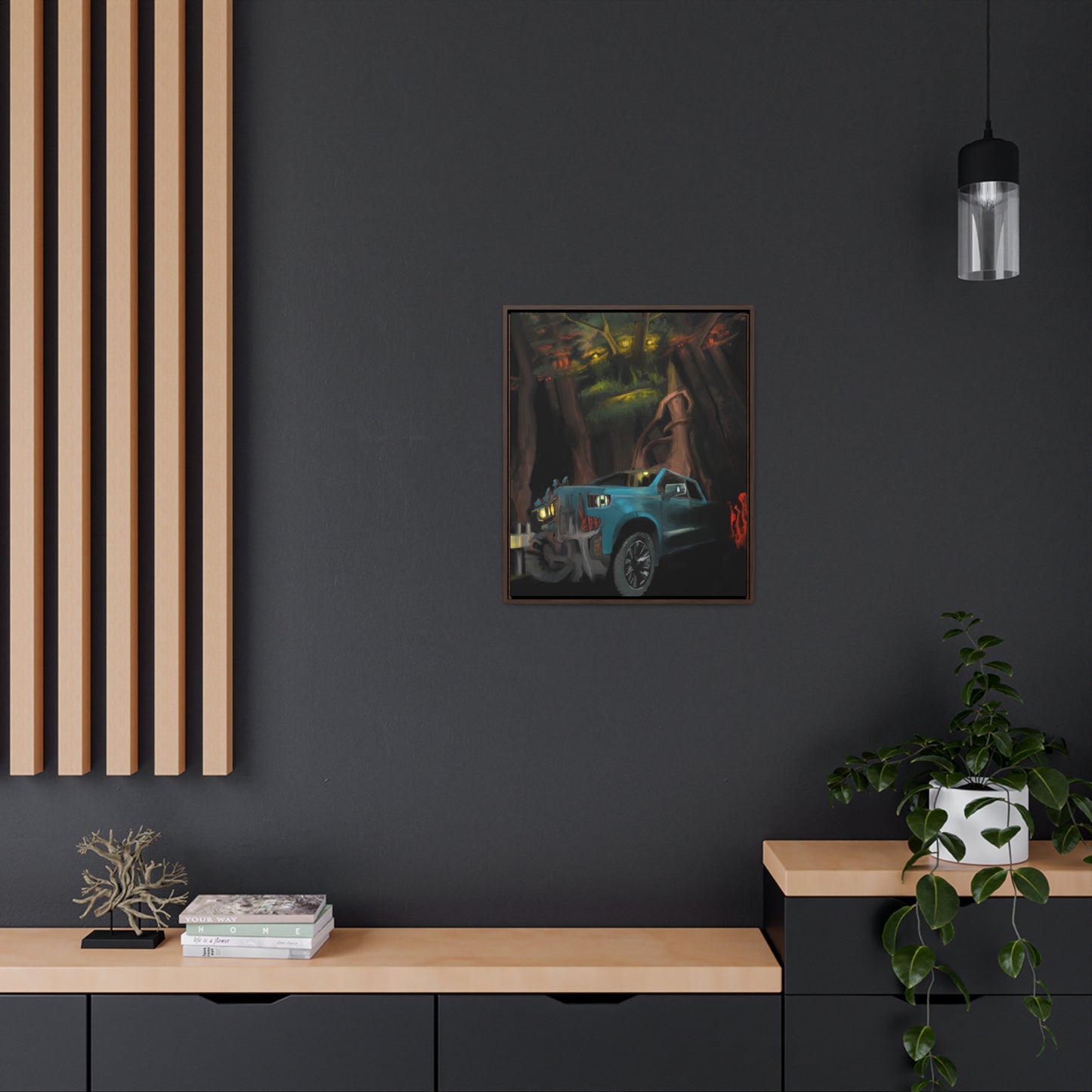 Breakdown Gallery Canvas Wrap with Vertical Frame