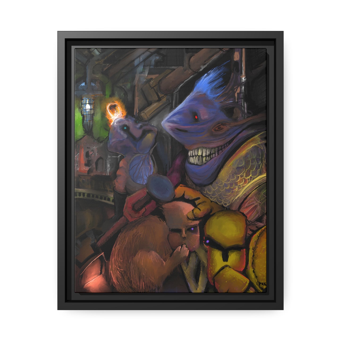Scrutinized For Aberrations Matte Canvas, Black Frame