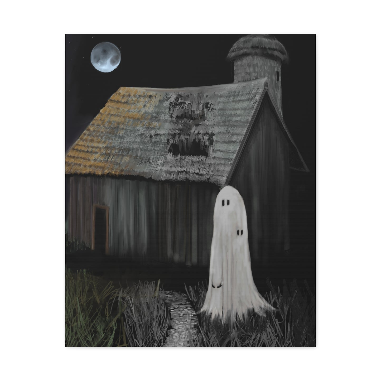 Haunted Barn Canvas Gallery Wrap