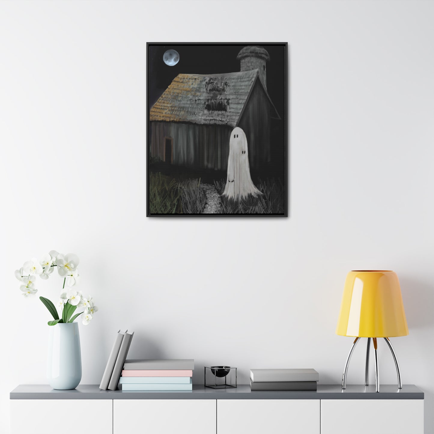 Haunted Barn Gallery Canvas Wrap, Vertical Frame