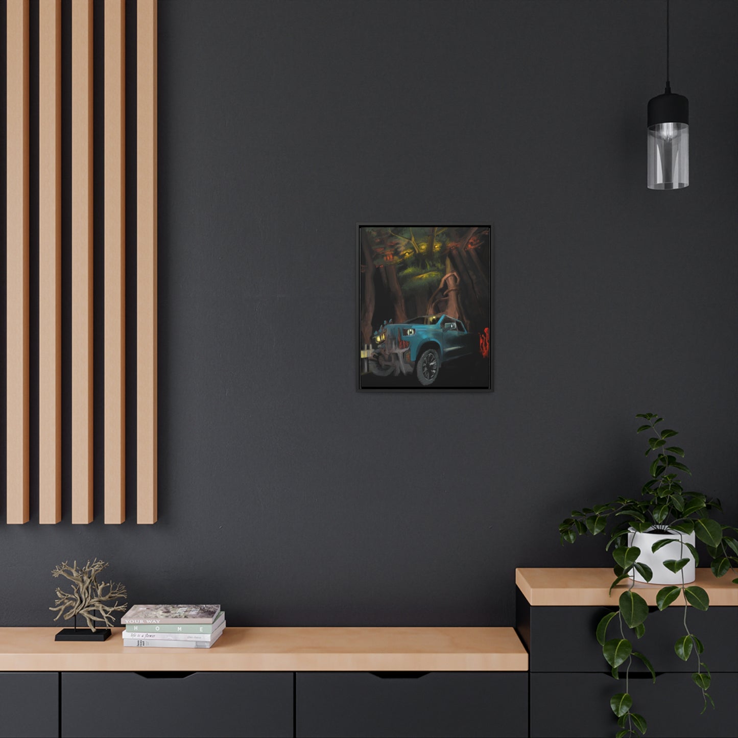 Breakdown Gallery Canvas Wrap with Vertical Frame