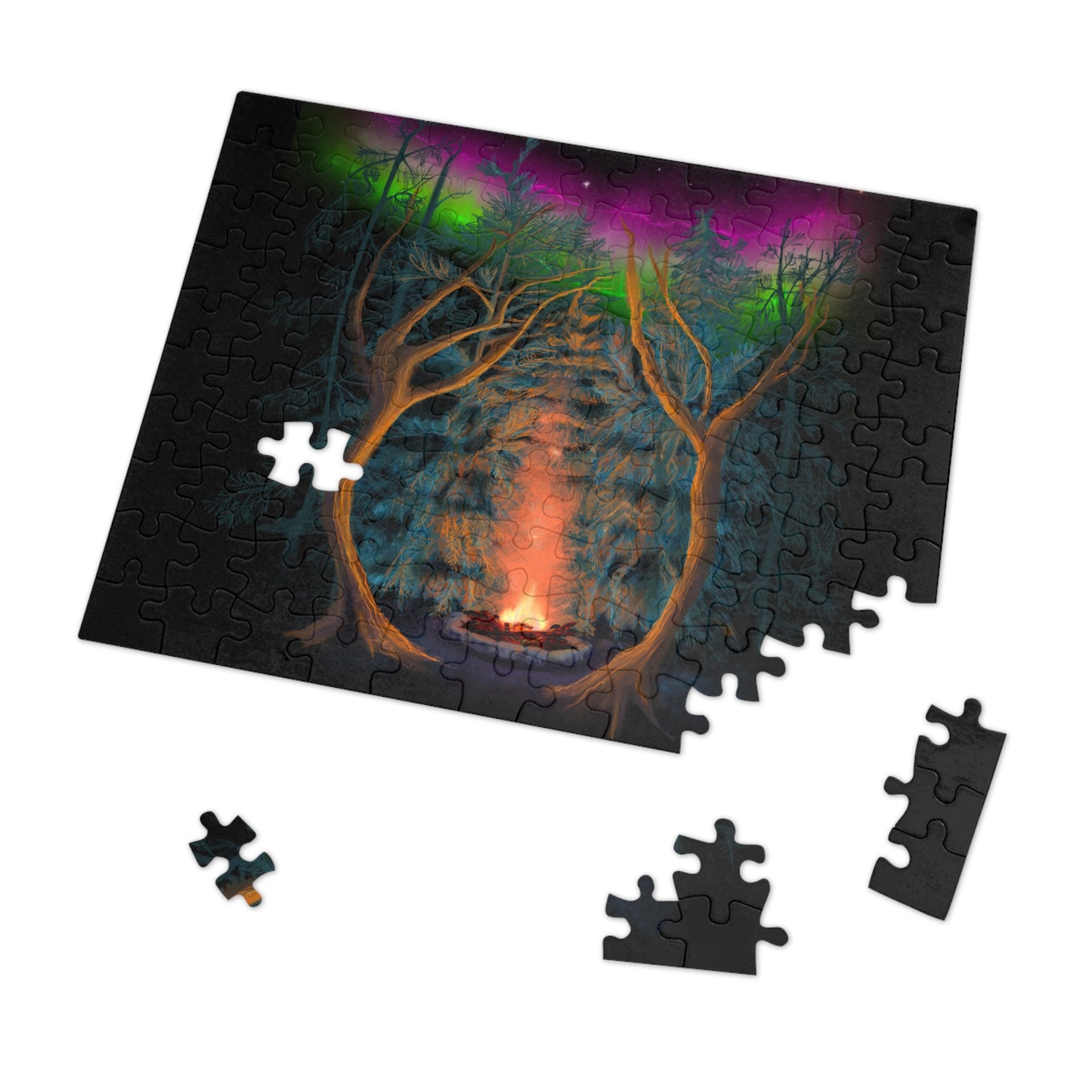 Northwoods Campfire Jigsaw Puzzle (110, 252, 500,1000-Piece)