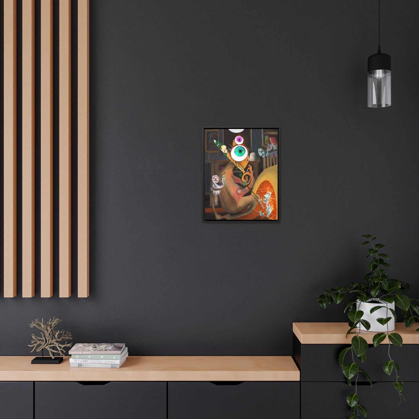 Bird Banquet Framed Gallery Canvas Wrap