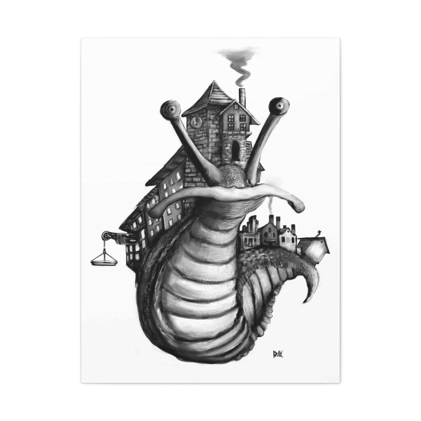 City Slug Canvas Gallery Wrap - No Frame
