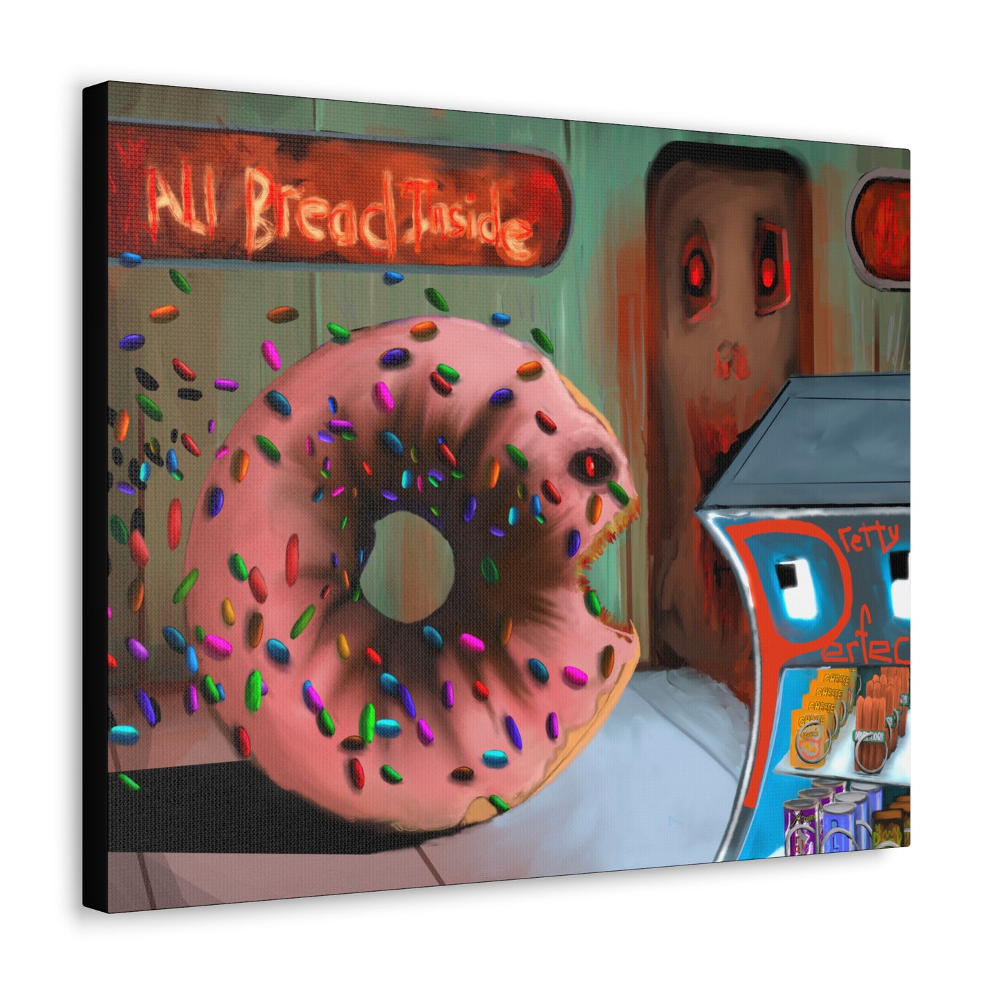 Baaad Donut! Canvas Gallery Wrap