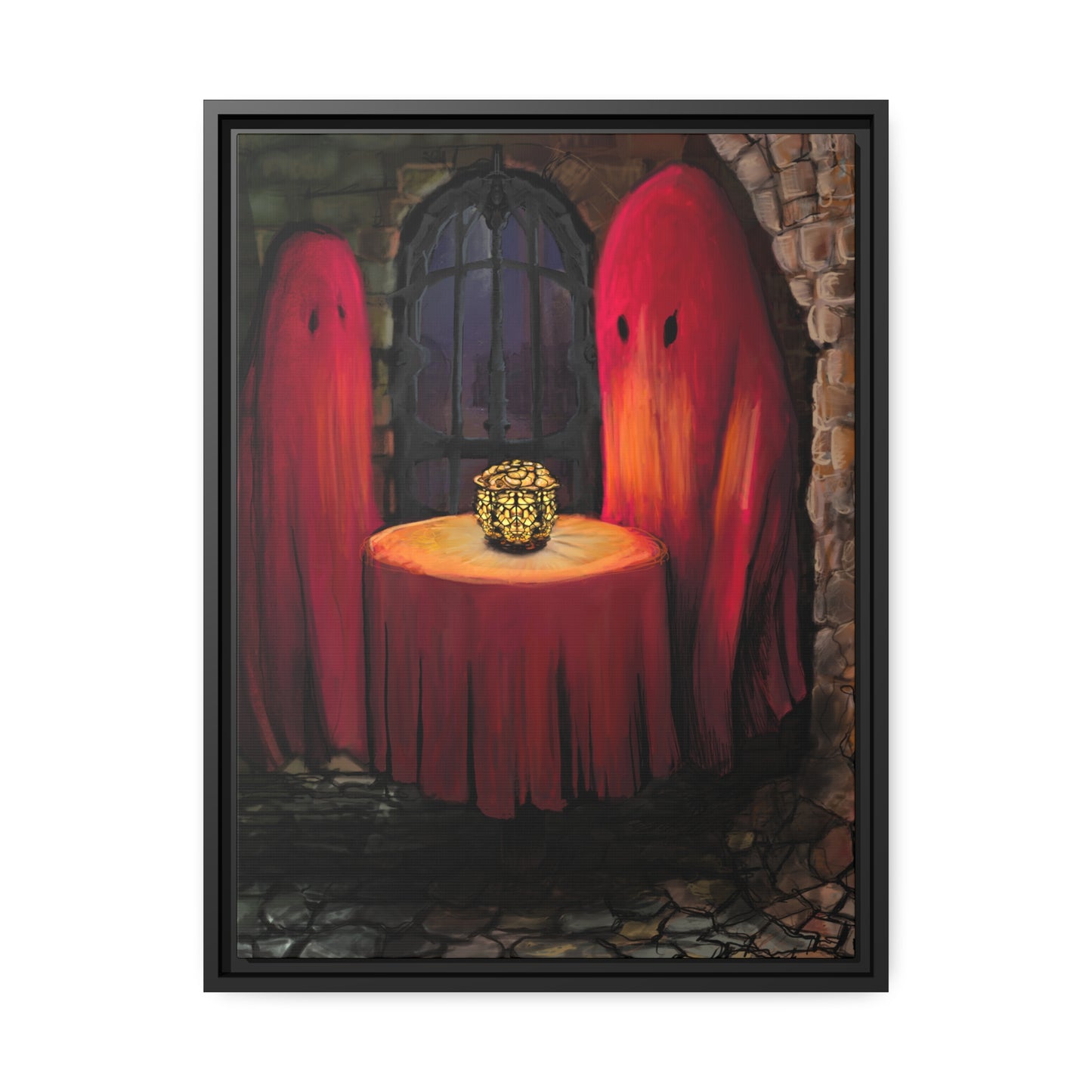 Date Night on Matte Canvas with Black Frame