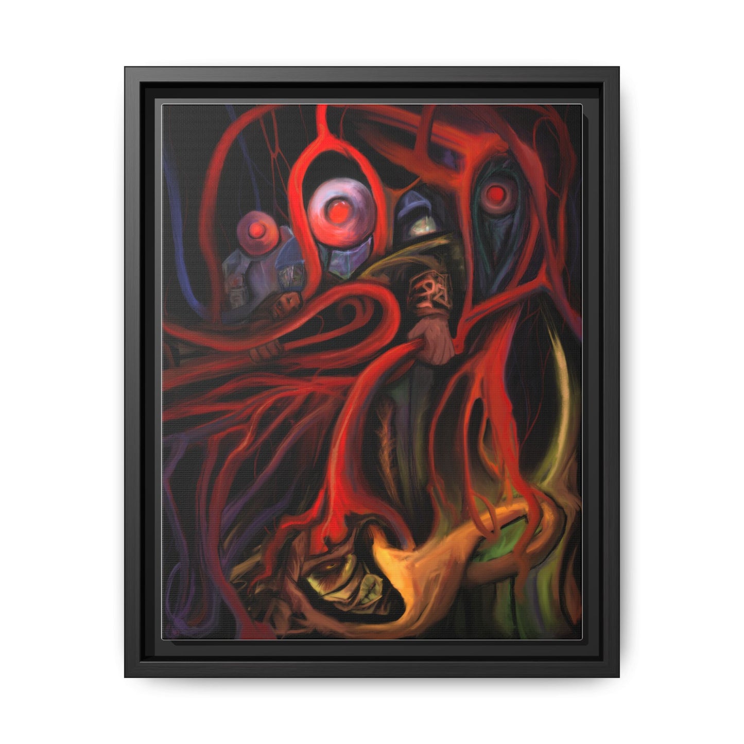 Blood Vessel Harvesters Matte Canvas, Framed (Multi-color)