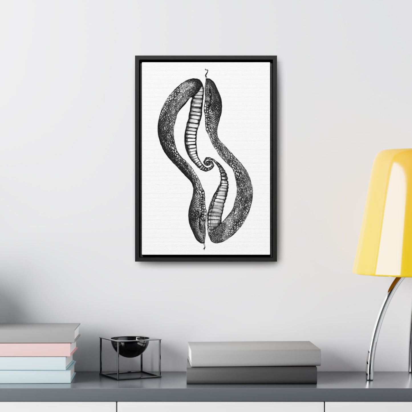 Snake Duo Gallery Canvas Wraps, Vertical Frame