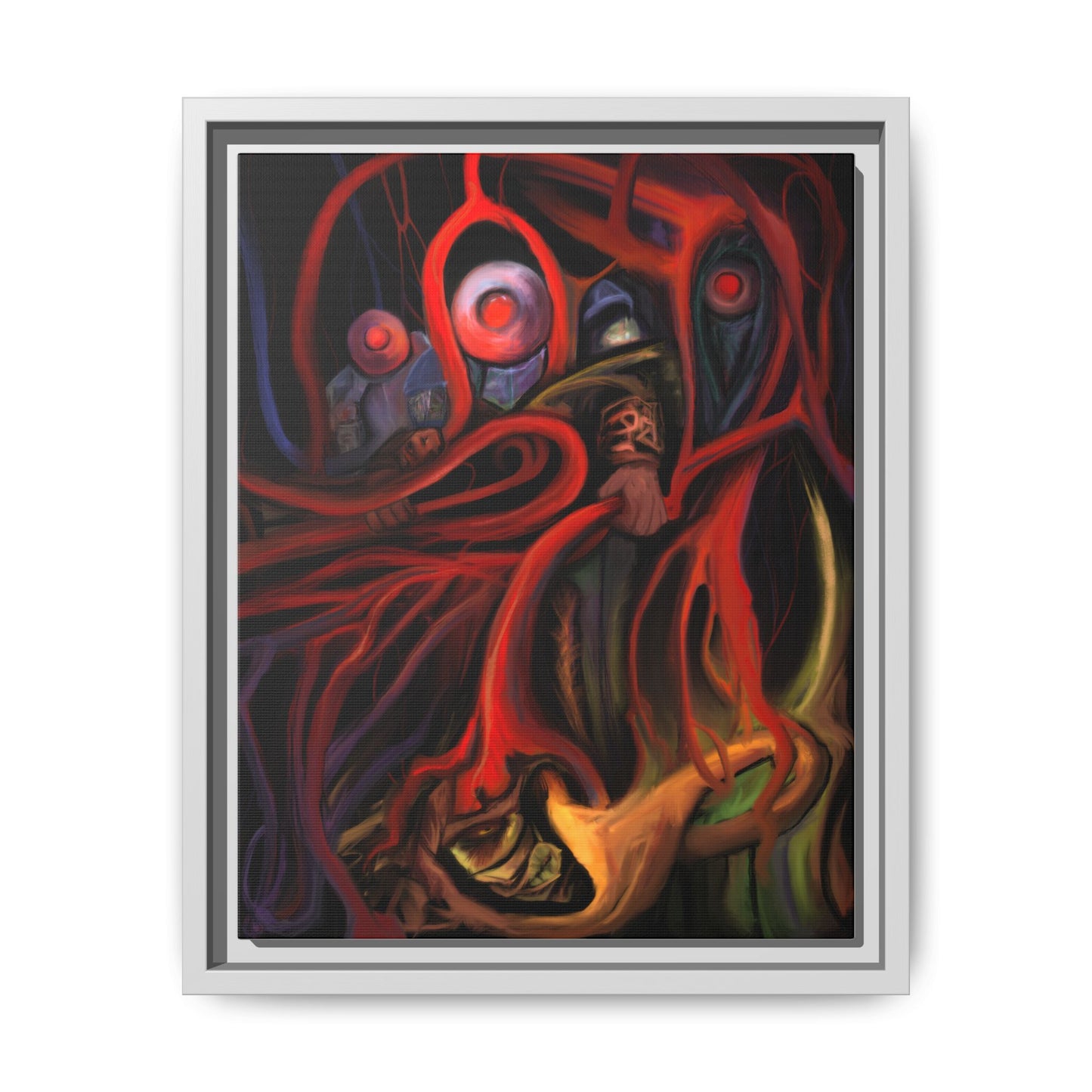 Blood Vessel Harvesters Matte Canvas, Framed (Multi-color)