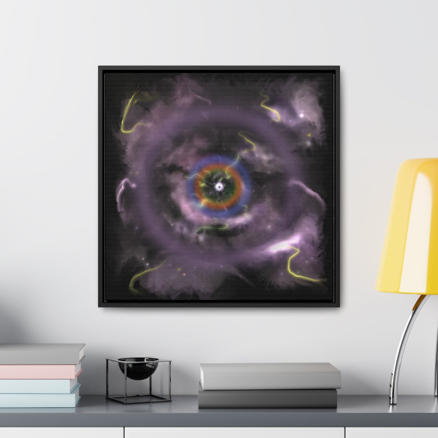 Eye of the Nebula Gallery Canvas Wrap With Square Frame