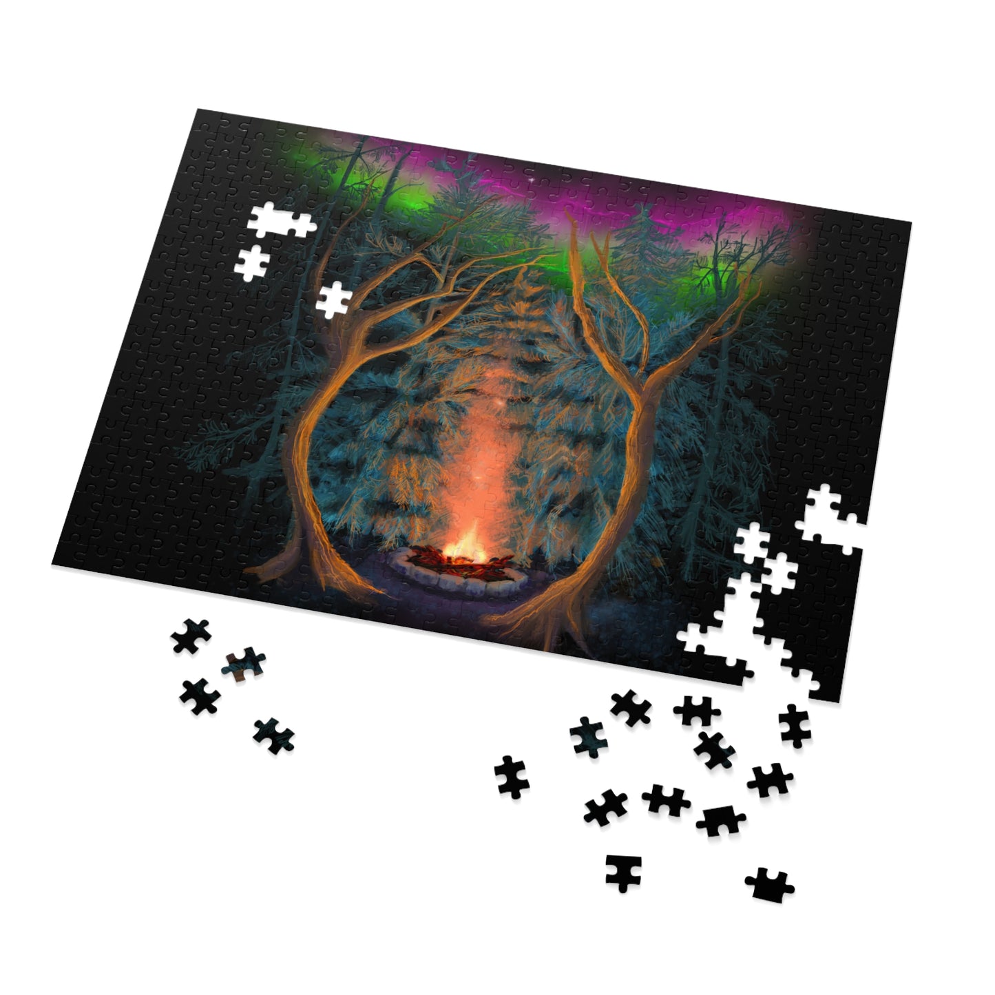 Northwoods Campfire Jigsaw Puzzle (110, 252, 500,1000-Piece)