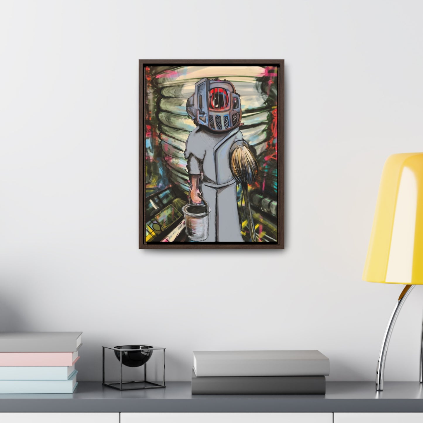 Space Janitor Framed Gallery Canvas Wrap