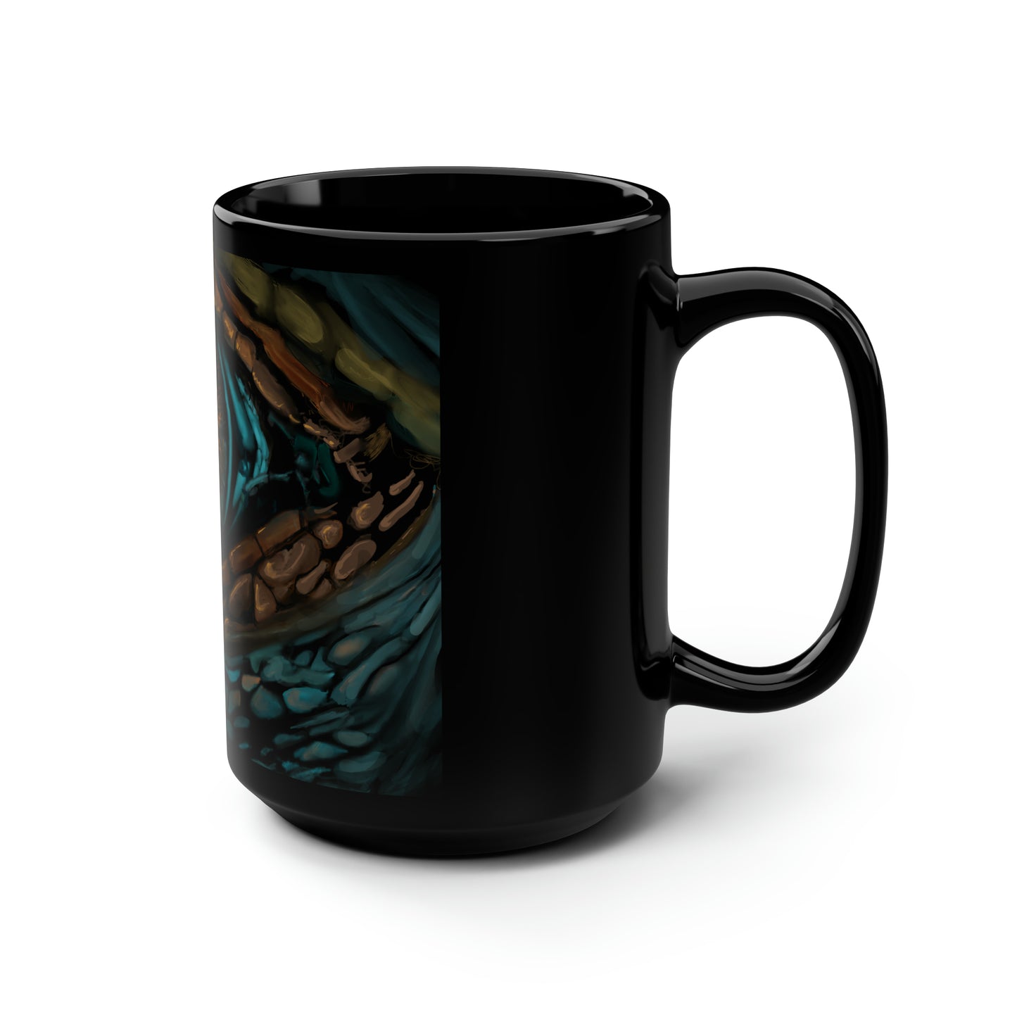 Ancient Eye Black Mug, 15oz