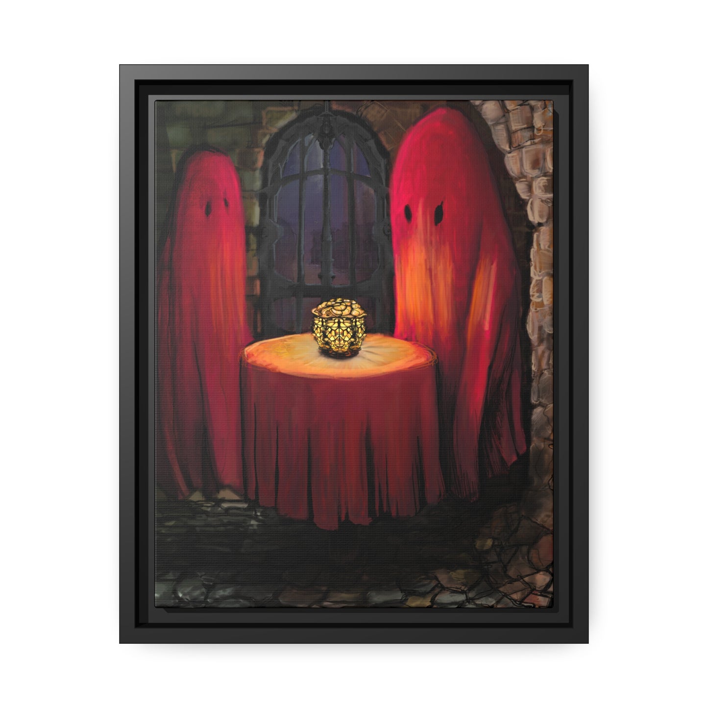 Date Night on Matte Canvas with Black Frame