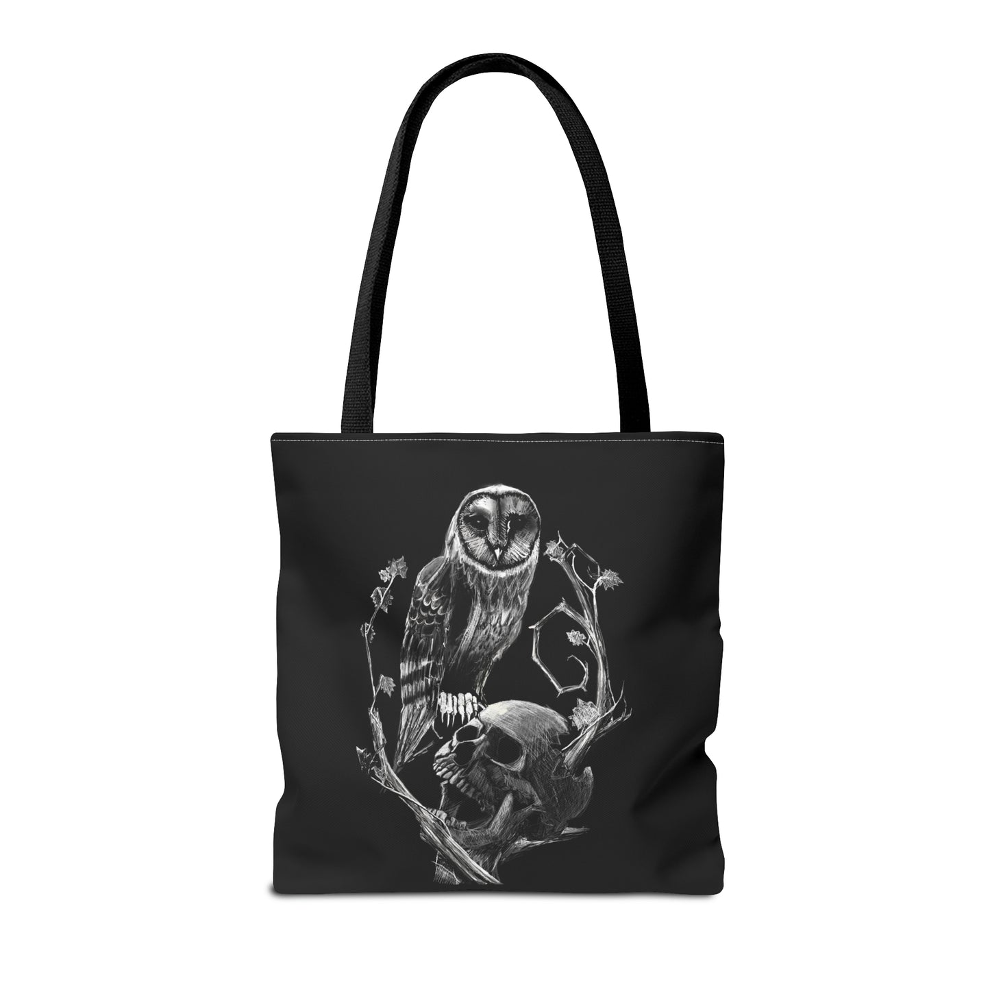 Skull and Owl Tote Bag