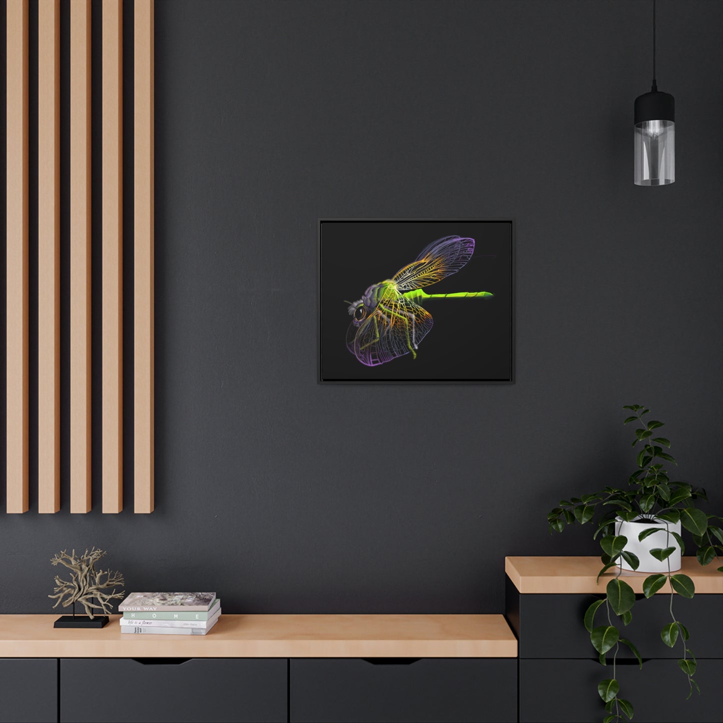 Dragonfly Gallery Canvas Wrap, Horizontal Frame