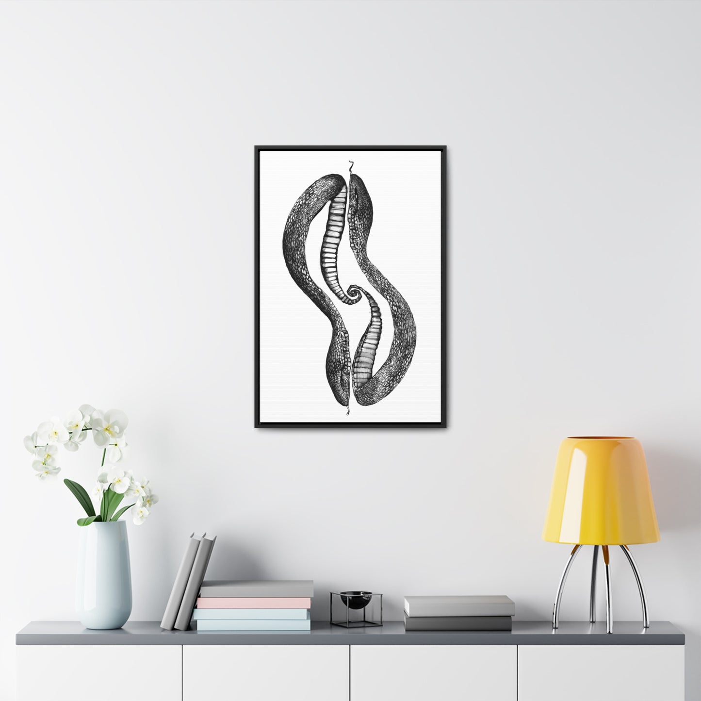 Snake Duo Gallery Canvas Wraps, Vertical Frame