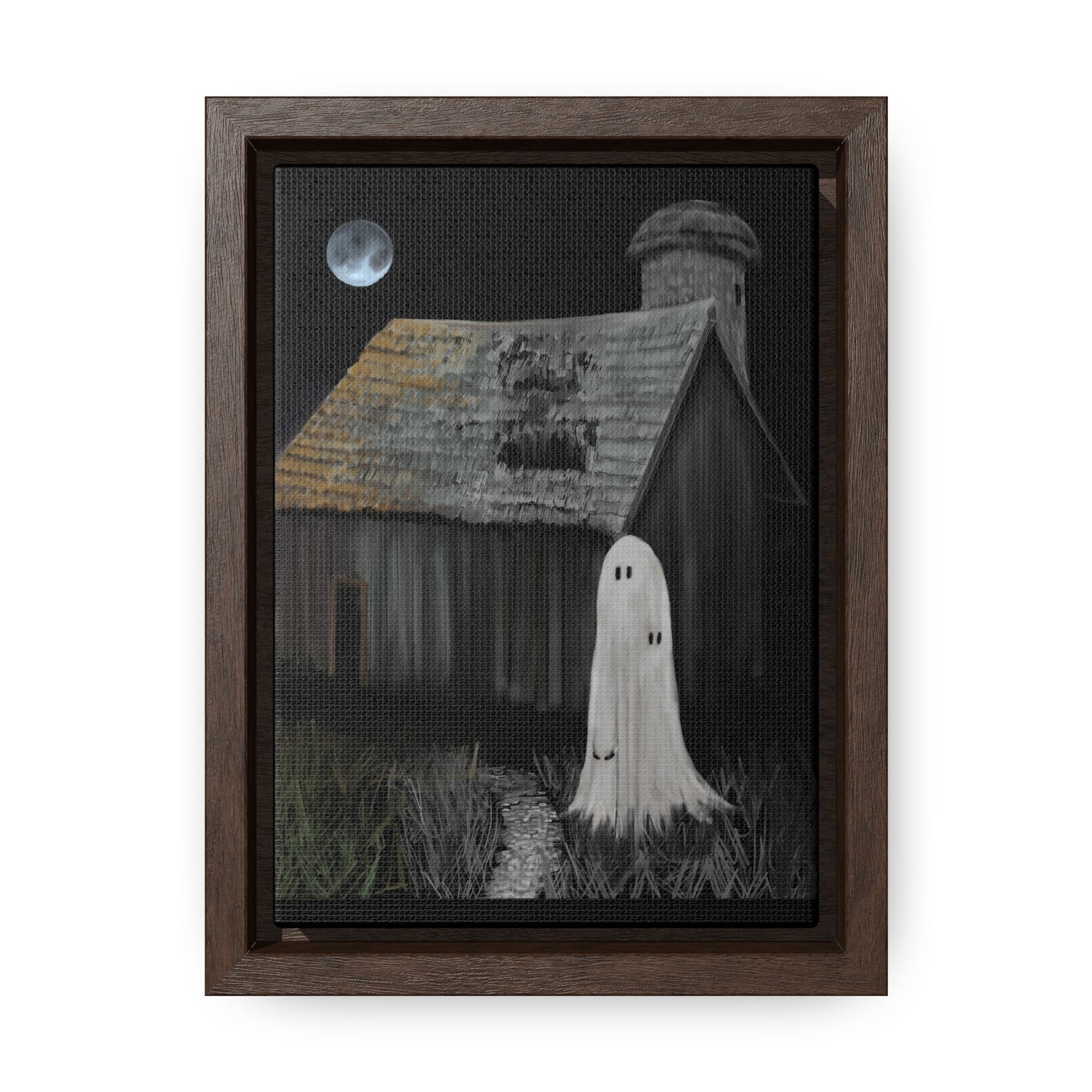 Haunted Barn Gallery Canvas Wrap, Vertical Frame