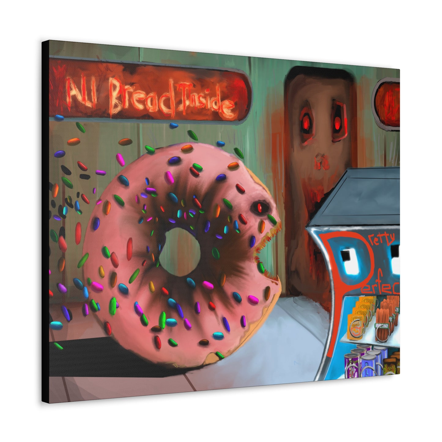 Baaad Donut! Canvas Gallery Wrap