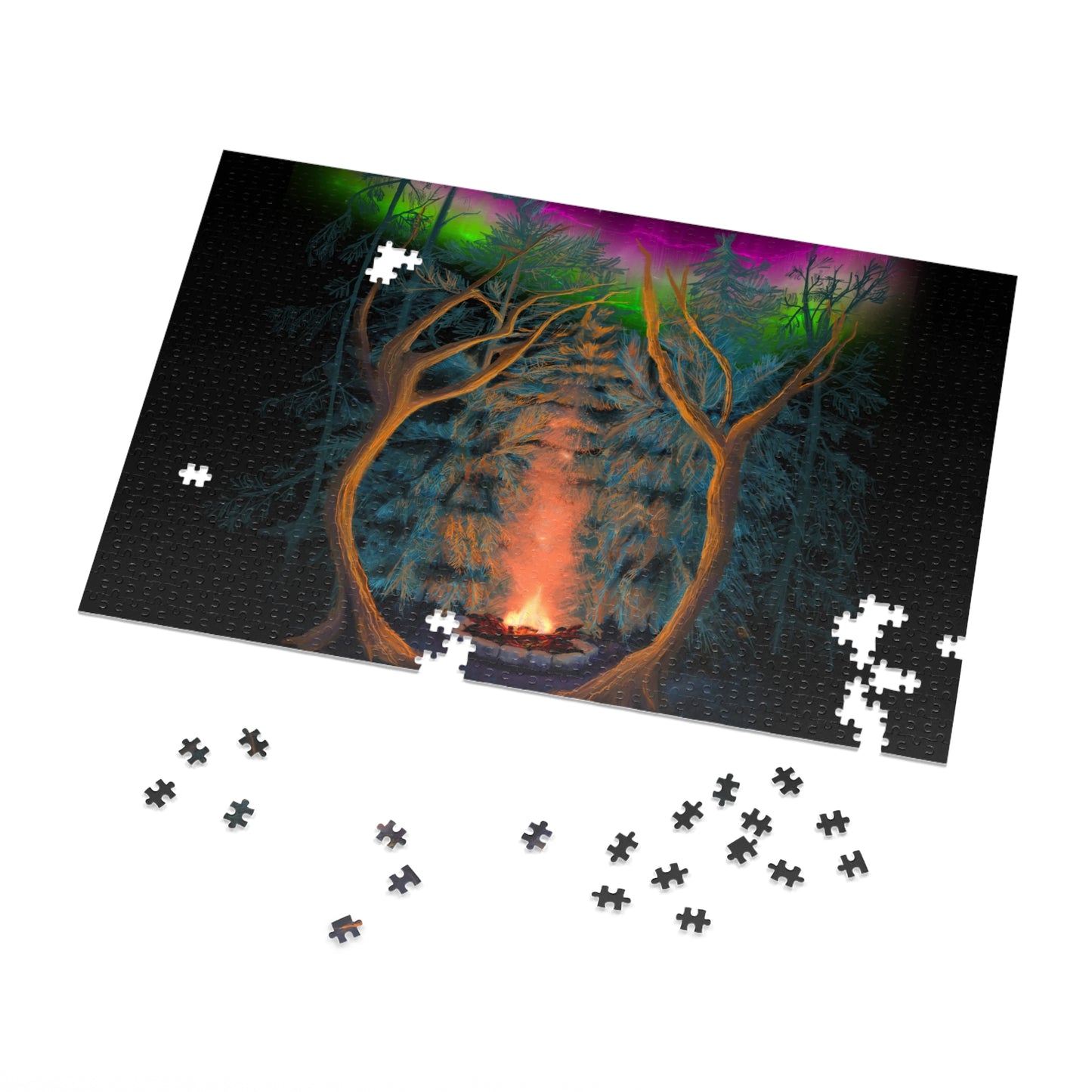 Northwoods Campfire Jigsaw Puzzle (110, 252, 500,1000-Piece)