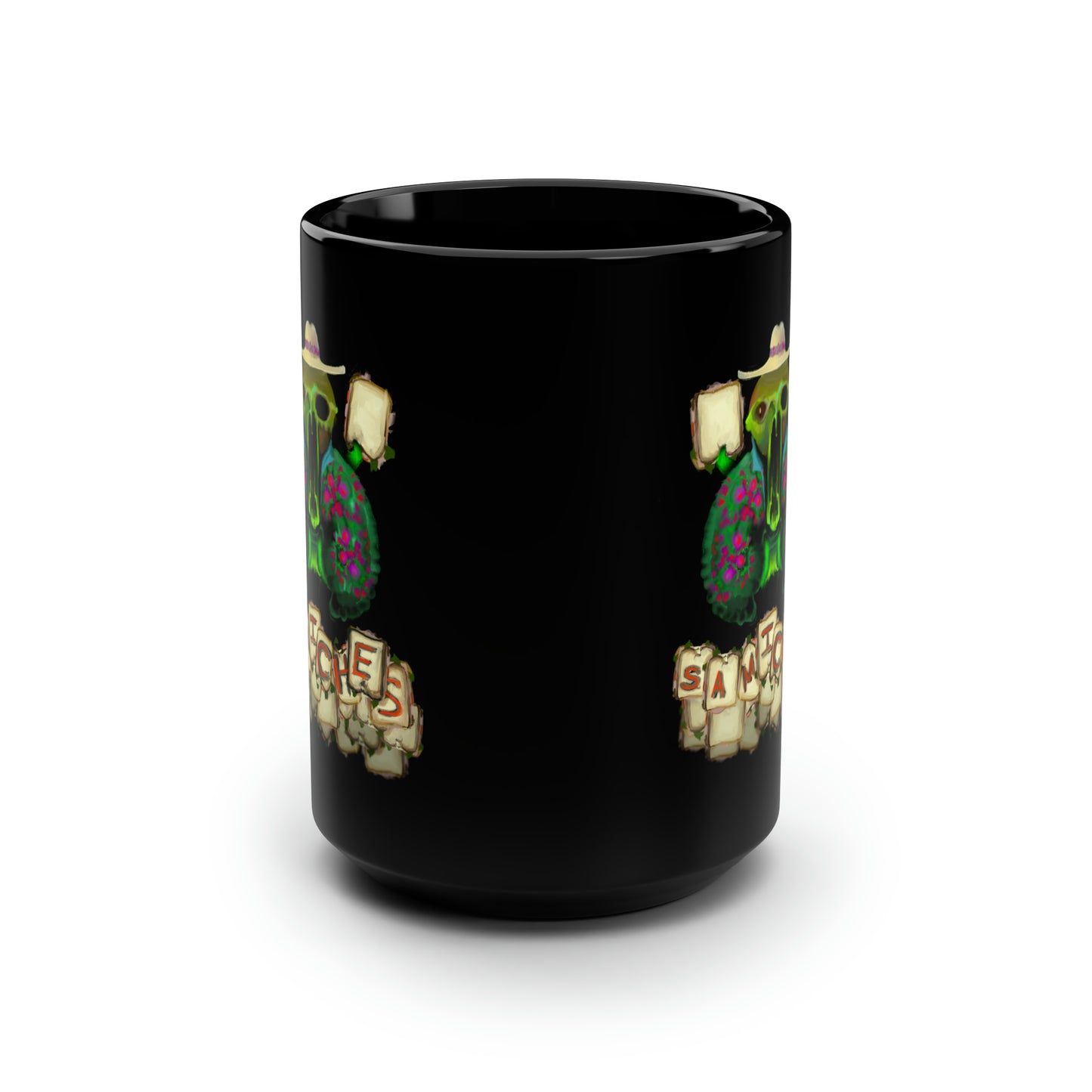 Samiches! Black Mug, 15oz