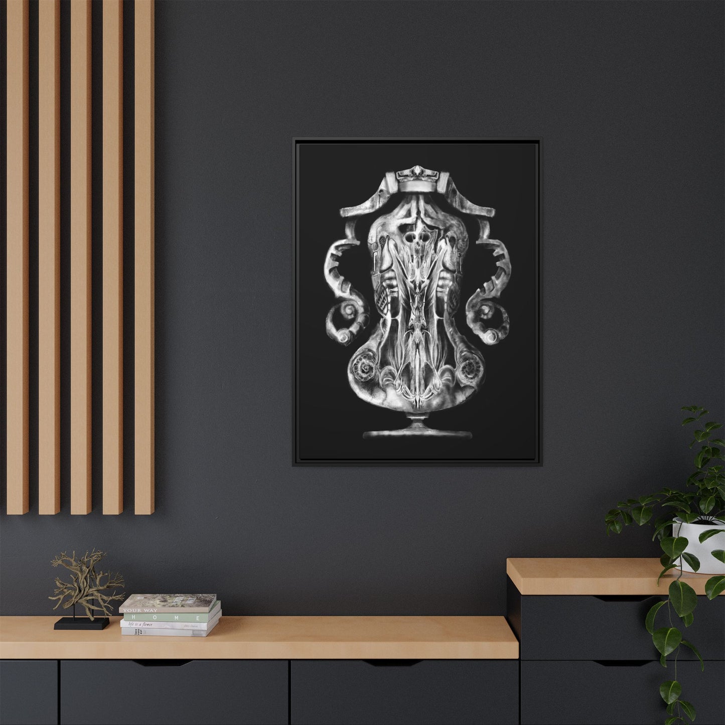 The Urn of the Spiteful Civilization Matte Canvas, Framed (Multi-color)
