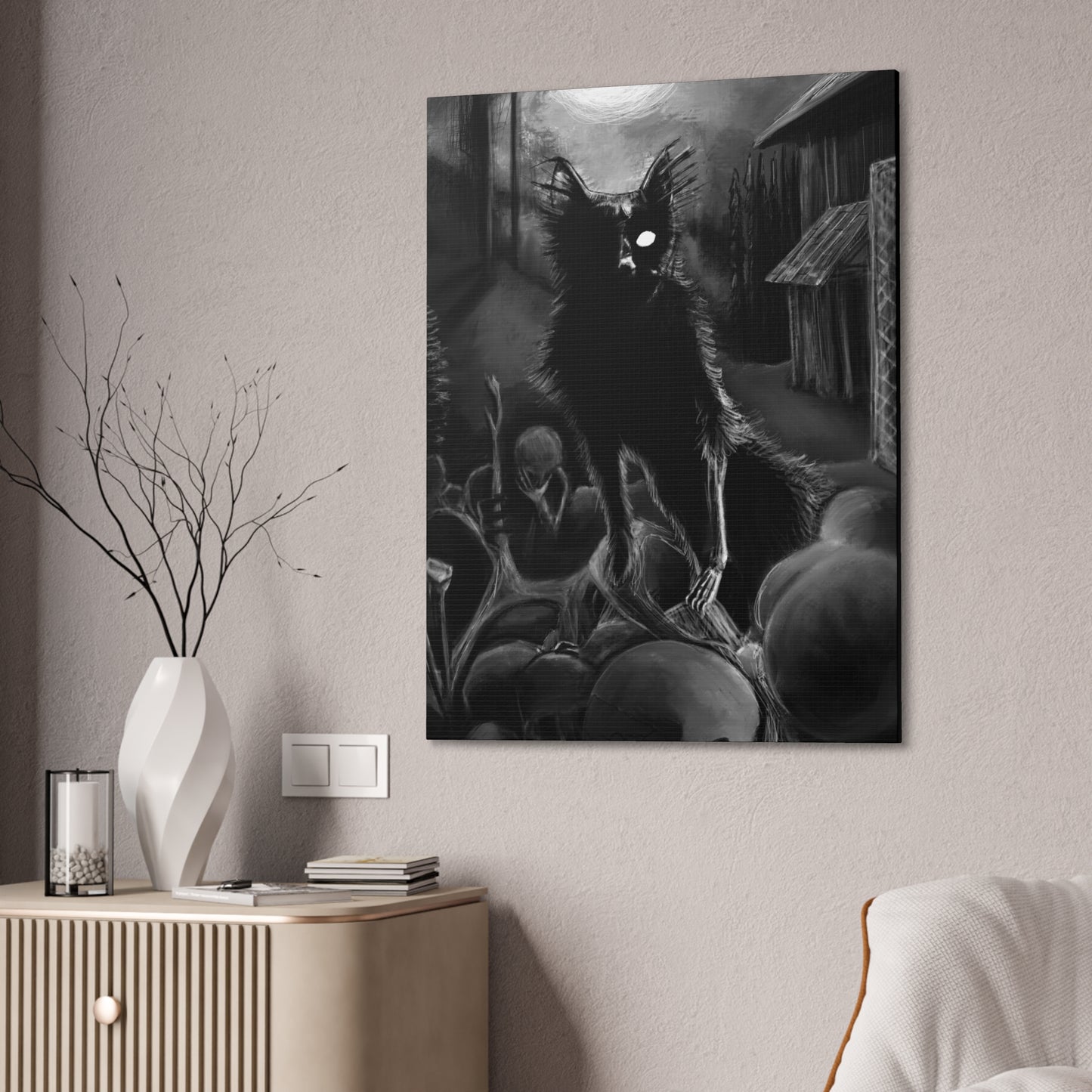 Accursed Canvas Stretched, 0.75"