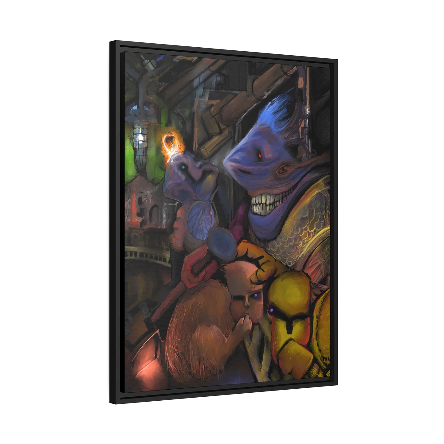 Scrutinized For Aberrations Matte Canvas, Black Frame