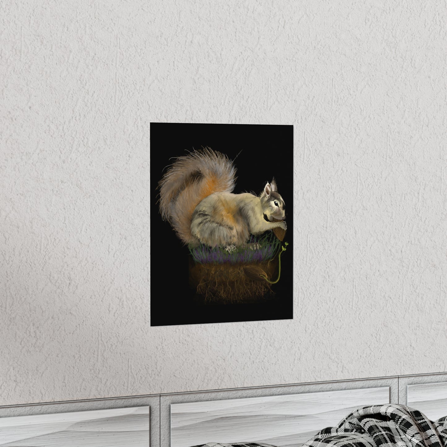 Fluffy Tree Planter Premium Matte Vertical Poster