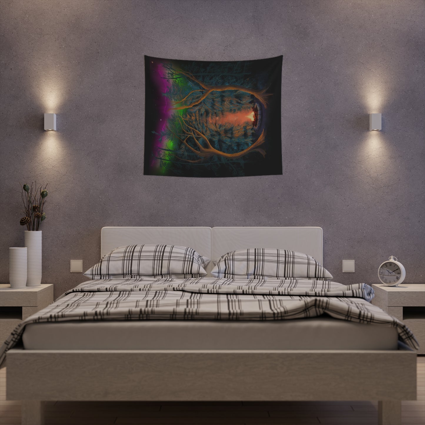 Northwoods Campfire Wall Tapestry