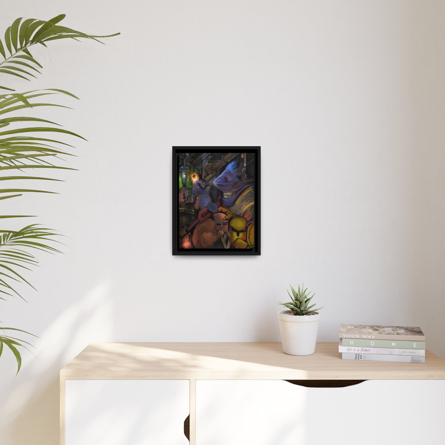 Scrutinized For Aberrations Matte Canvas, Black Frame