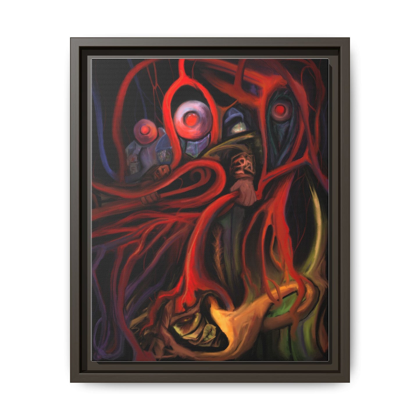 Blood Vessel Harvesters Matte Canvas, Framed (Multi-color)