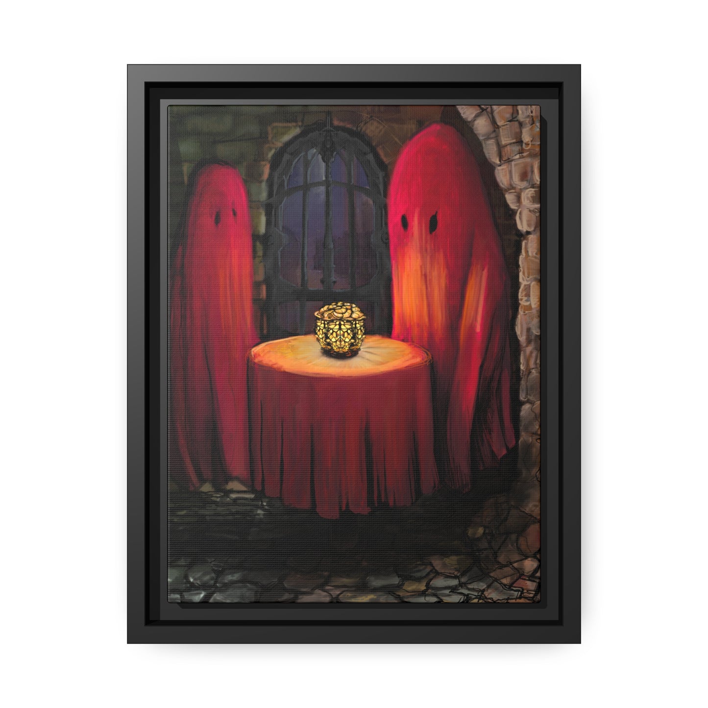 Date Night on Matte Canvas with Black Frame