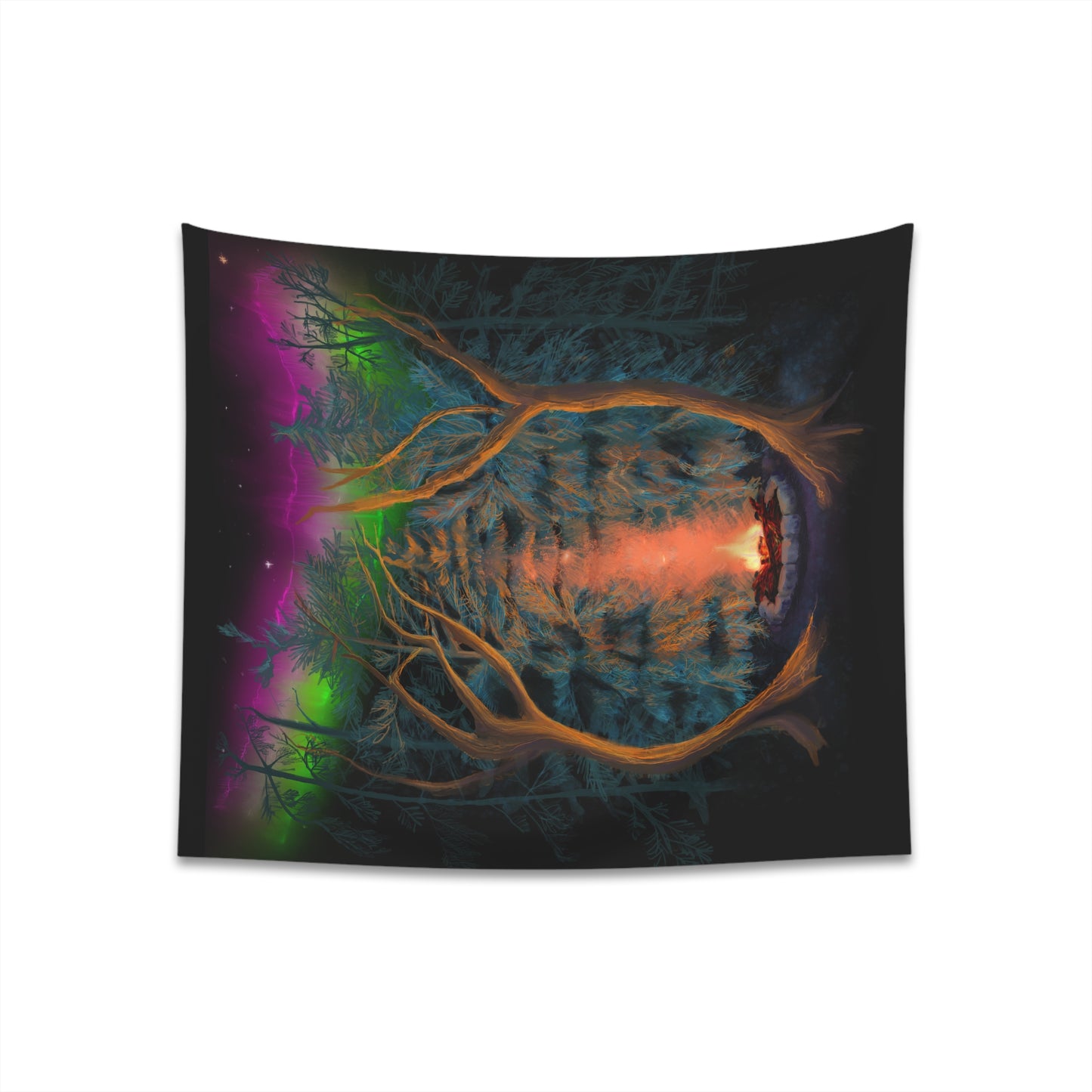 Northwoods Campfire Wall Tapestry