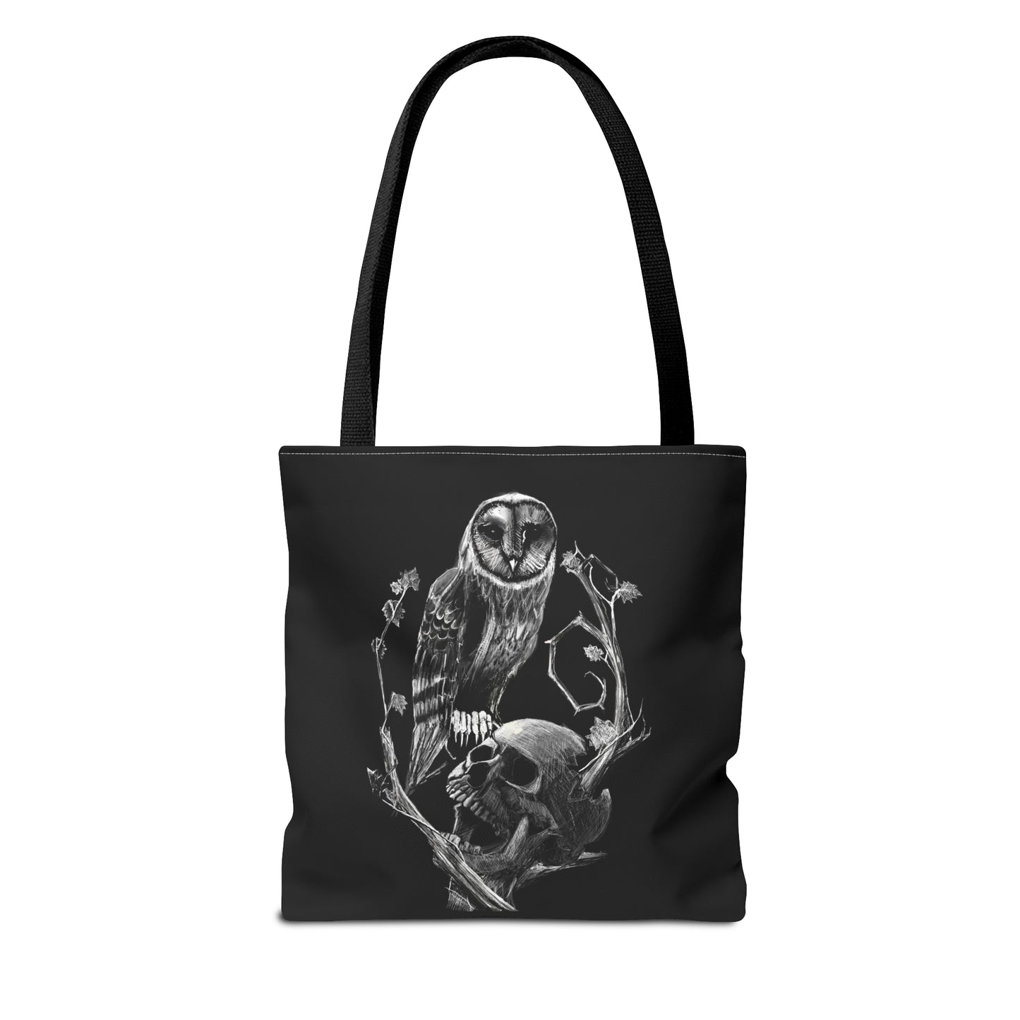 Skull and Owl Tote Bag