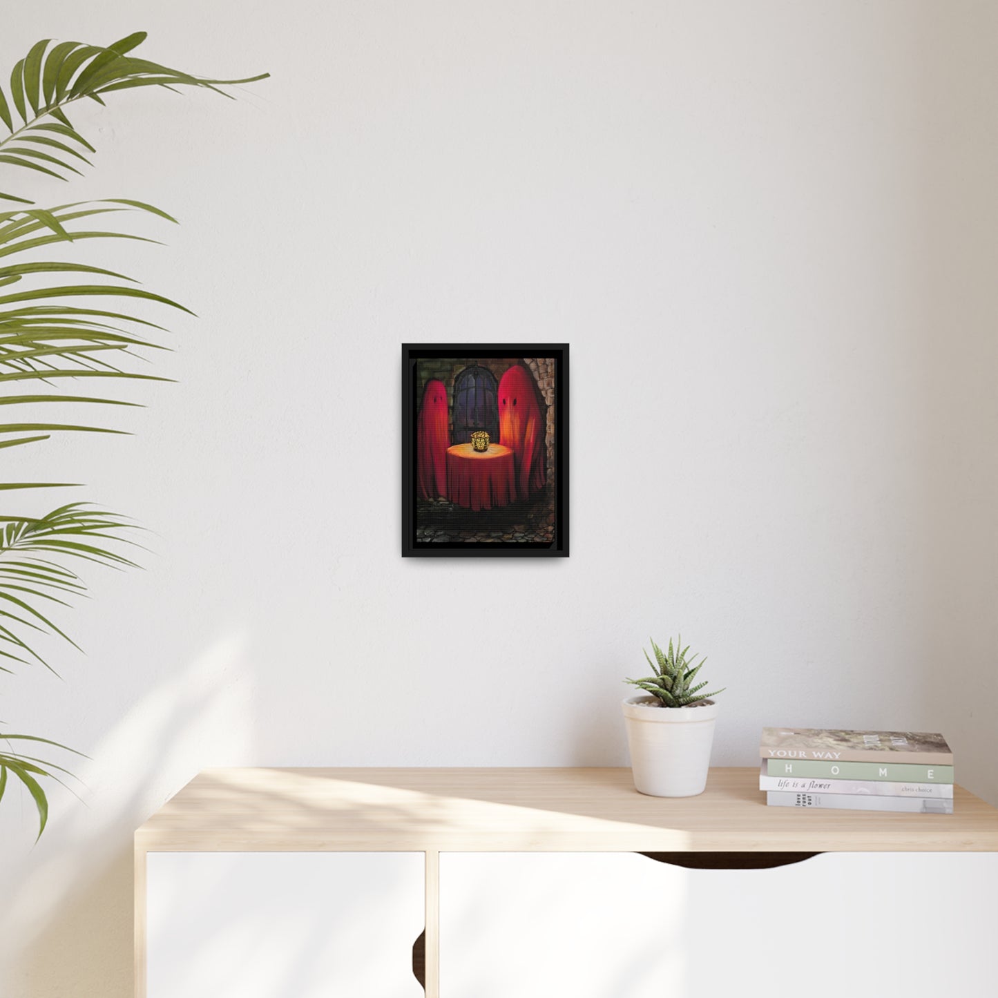 Date Night on Matte Canvas with Black Frame