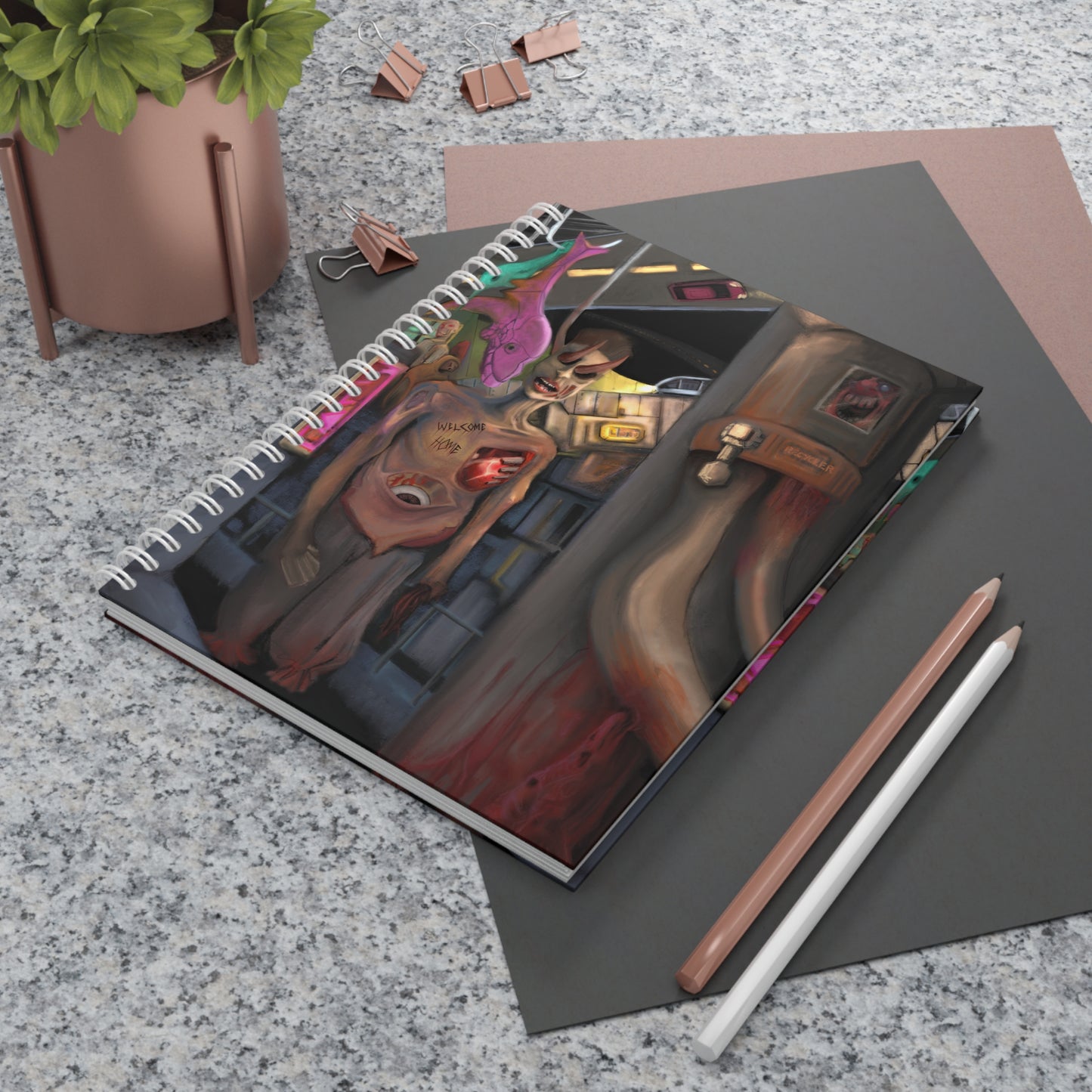 Welcome Home Spiral Notebook