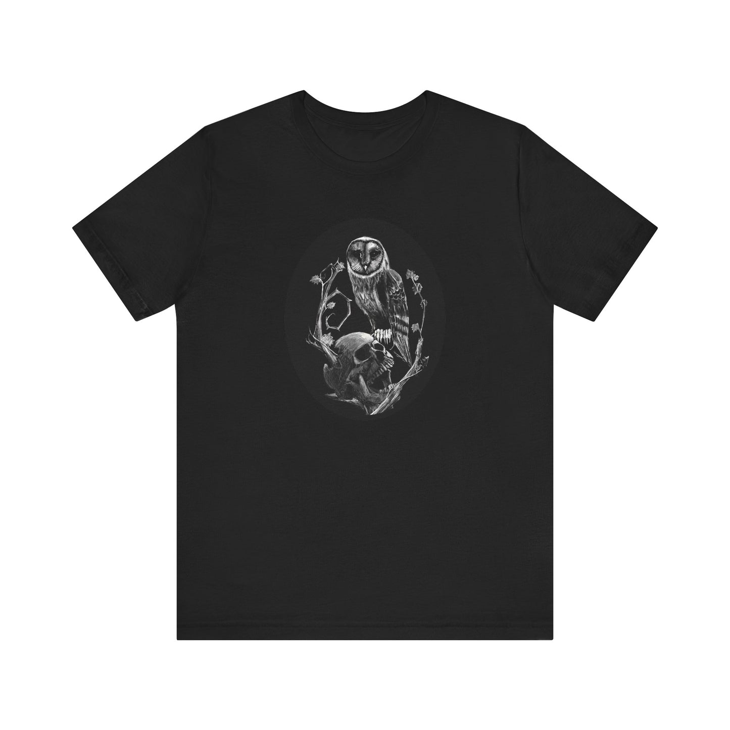 Skull and Owl Unisex Jersey Short Sleeve Tee