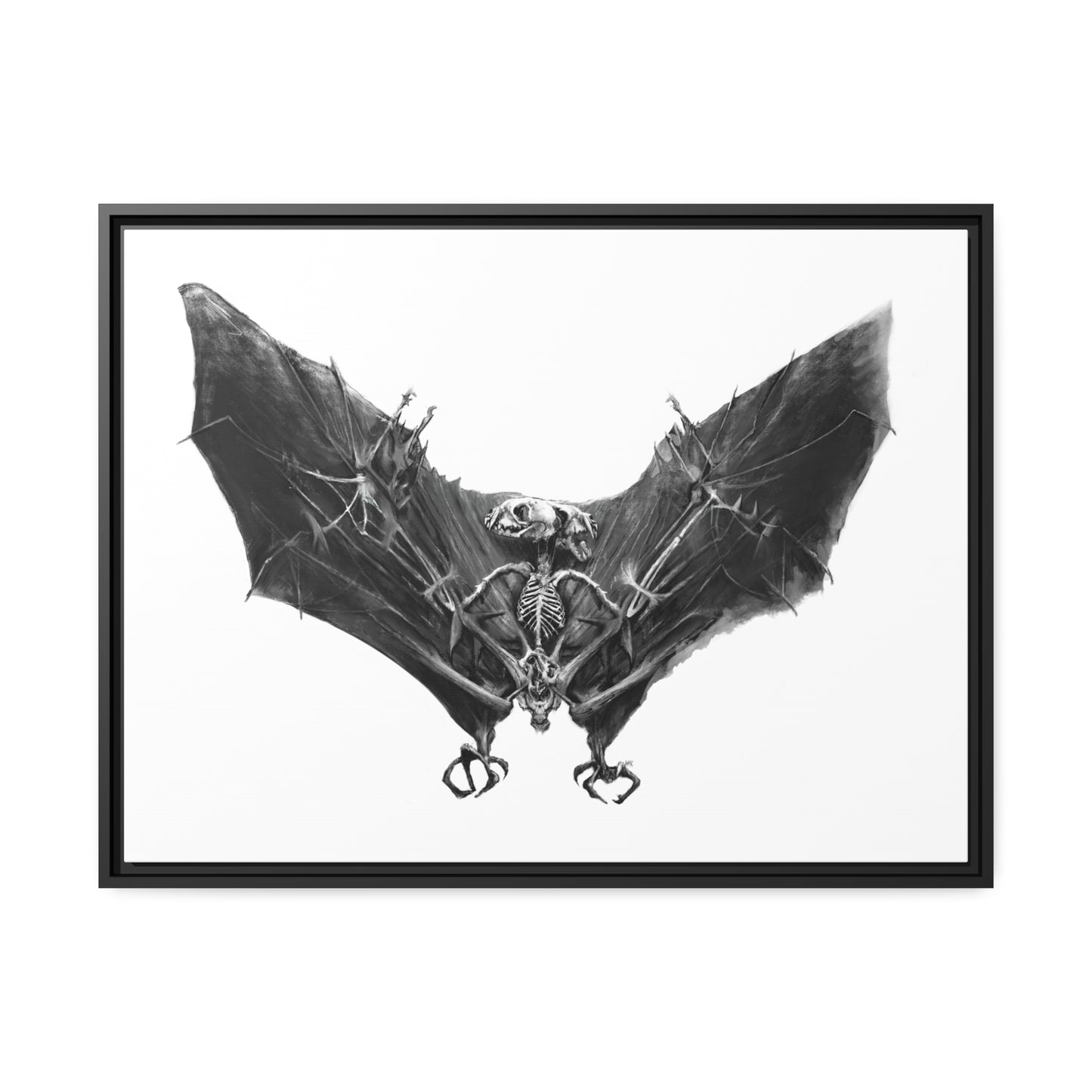 TheRemains Matte Canvas, Black Frame