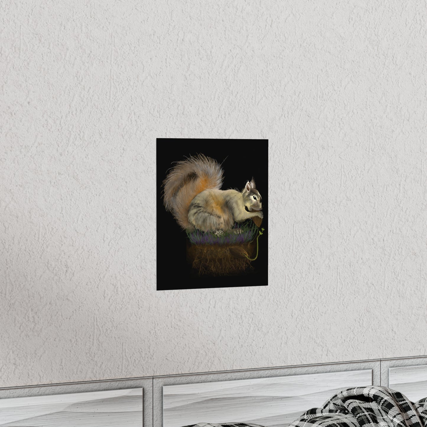 Fluffy Tree Planter Premium Matte Vertical Poster