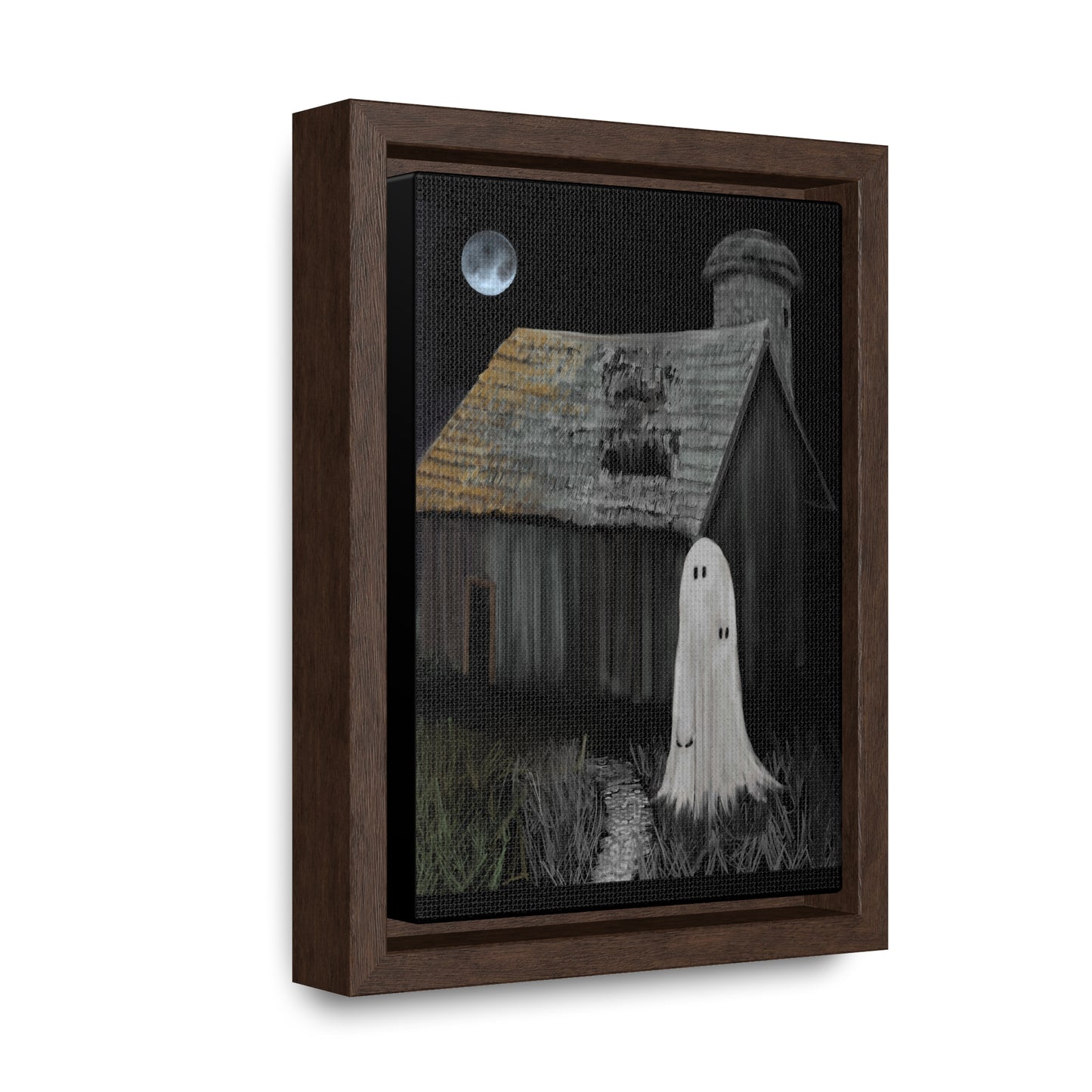 Haunted Barn Gallery Canvas Wrap, Vertical Frame