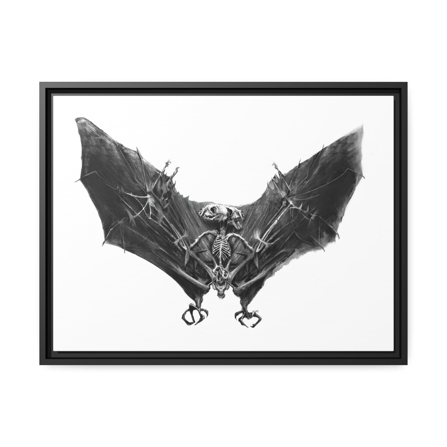TheRemains Matte Canvas, Black Frame