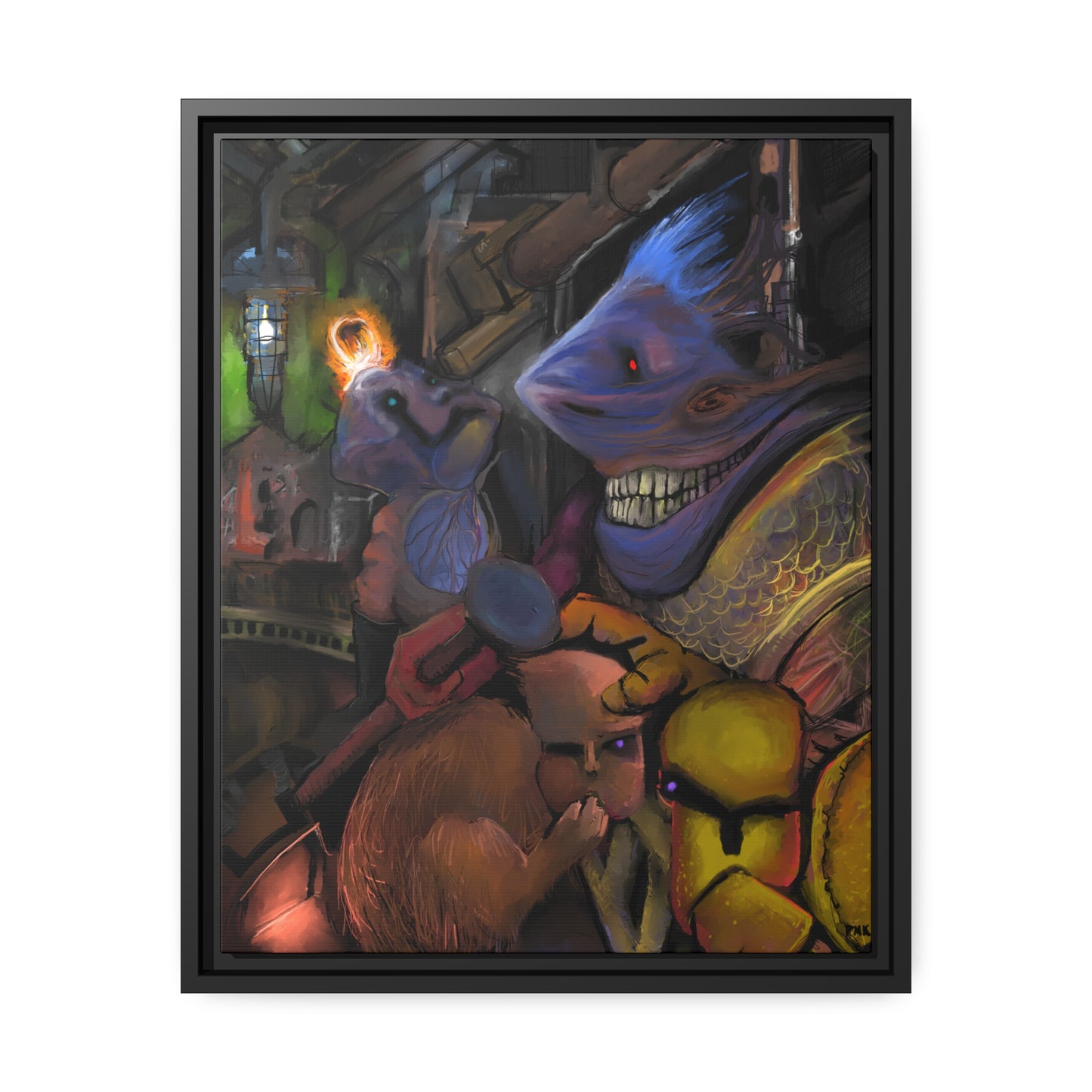 Scrutinized For Aberrations Matte Canvas, Black Frame