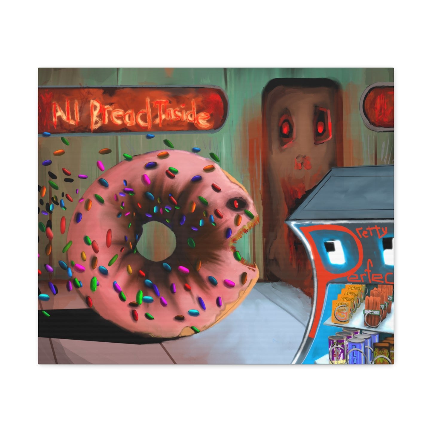 Baaad Donut! Canvas Gallery Wrap